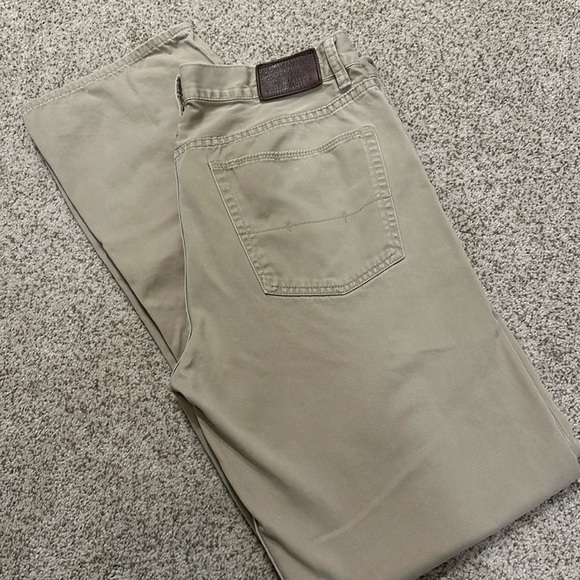 Khaki denim jeans authentic dungarees 34x34 - Picture 1 of 2